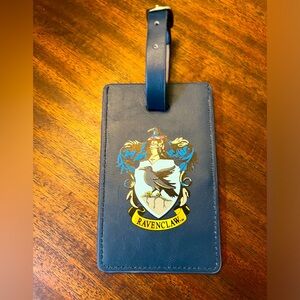 Wizarding World of Harry Potter Ravenclaw leather luggage tag